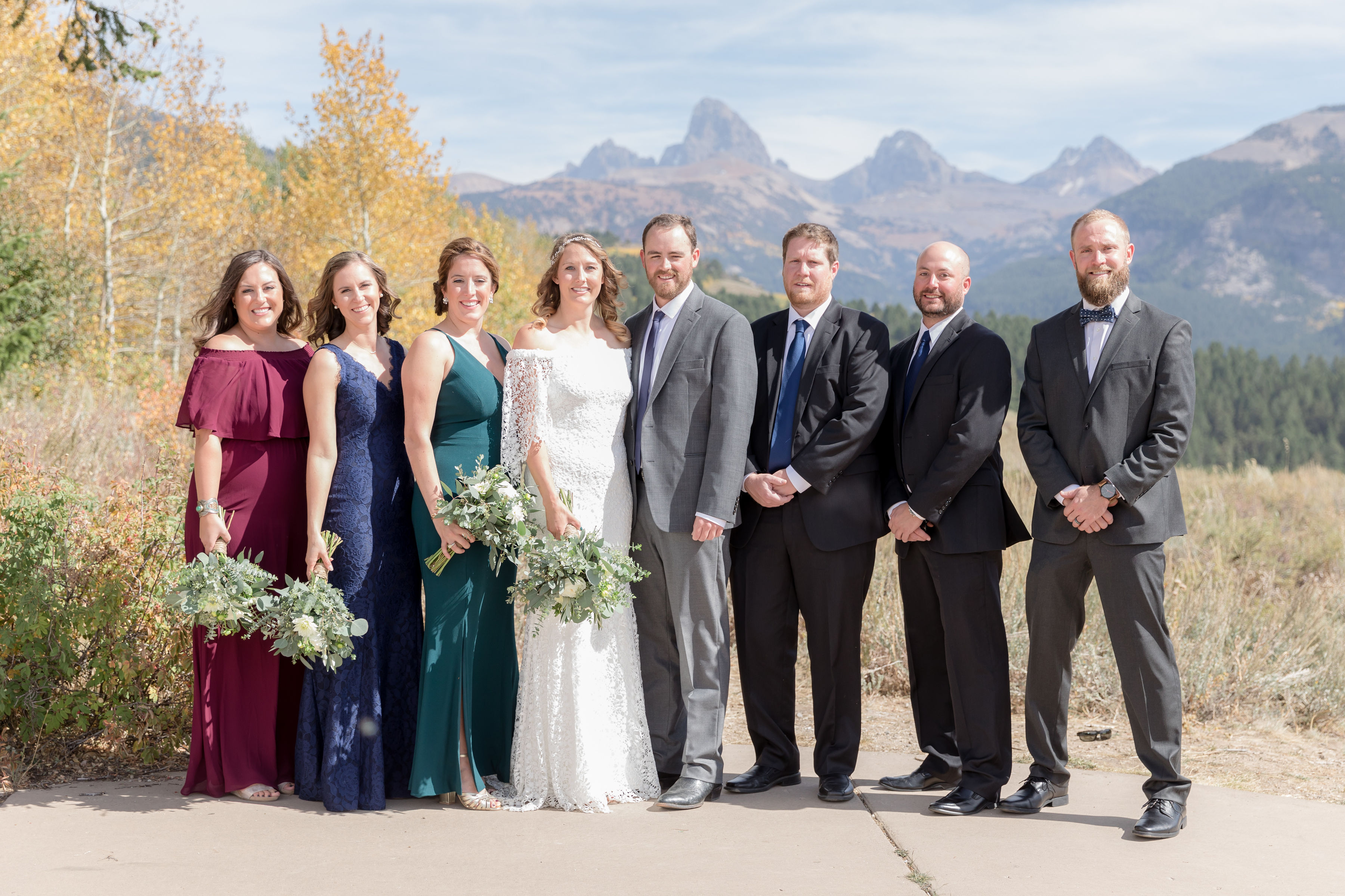 Grand Teton National Park Wedding Party
