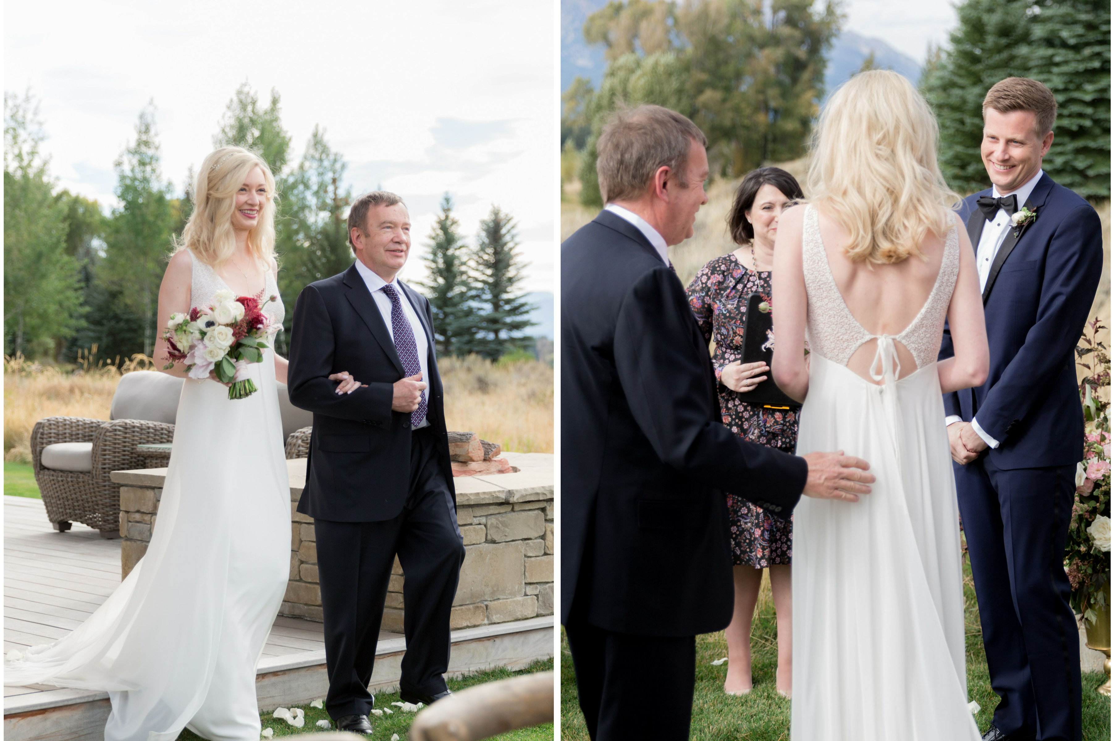 Teton Valley Wedding ceremony