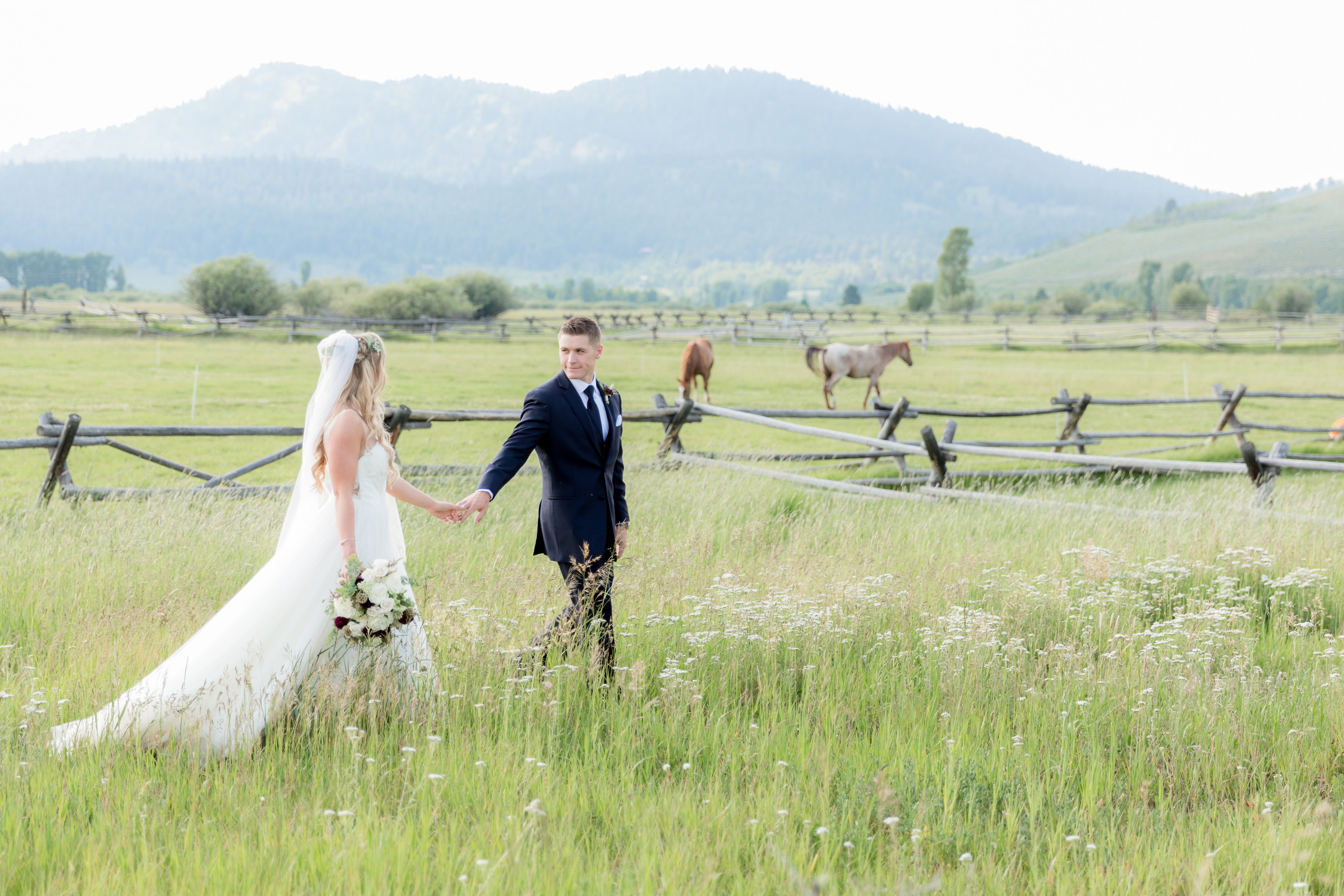 Wyoming country wedding