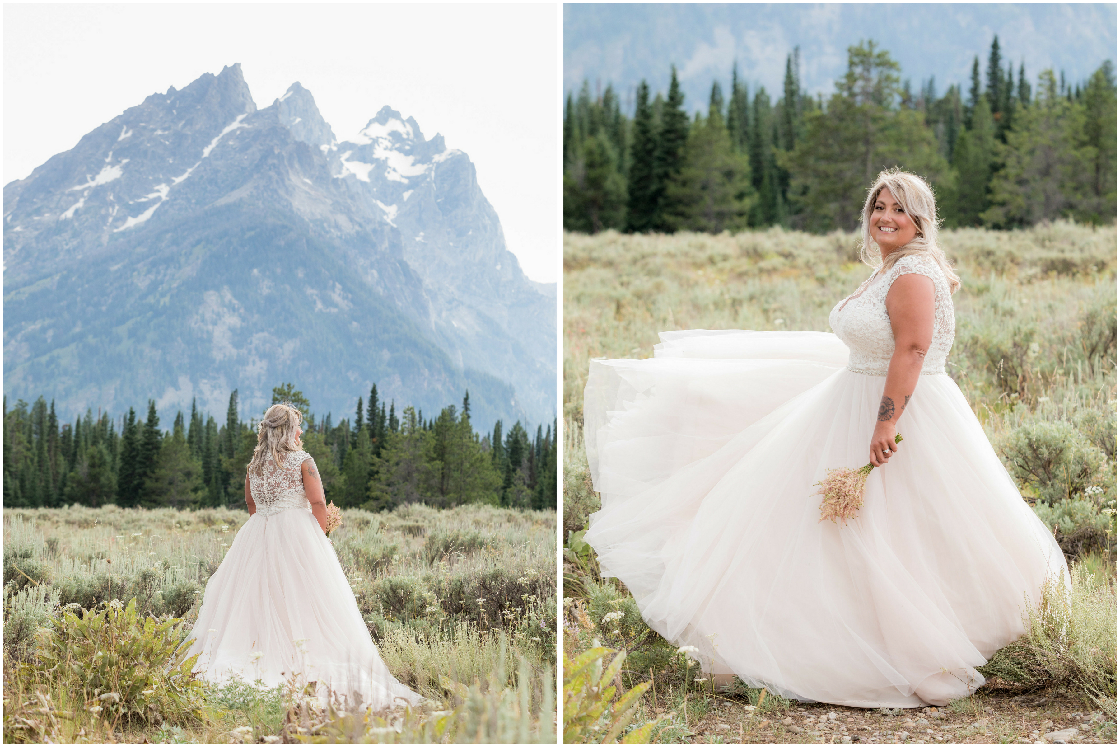 Grand Teton National Park bride