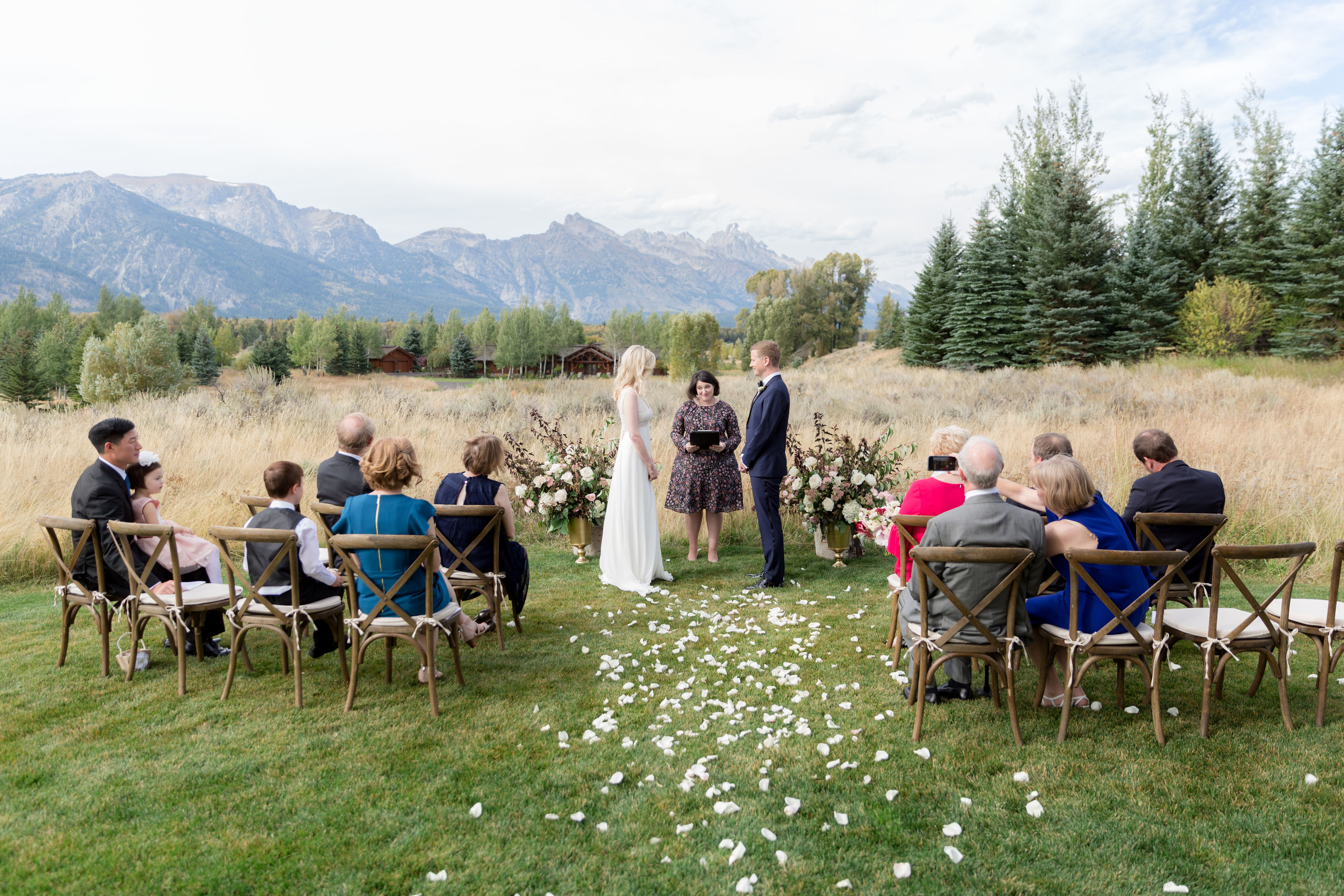Teton Wedding ceremony
