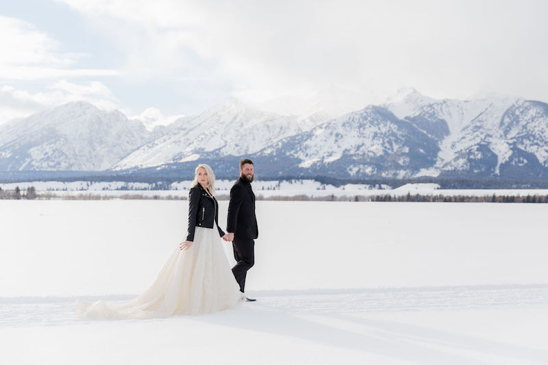 Winter wedding venues in Jackson Hole: Grand Teton National Park
