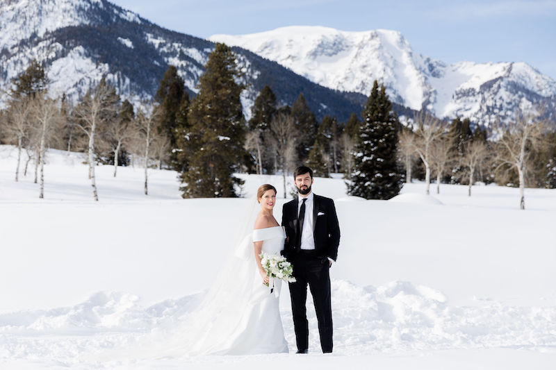 Winter wedding at Jackson Hole Mountain Resort