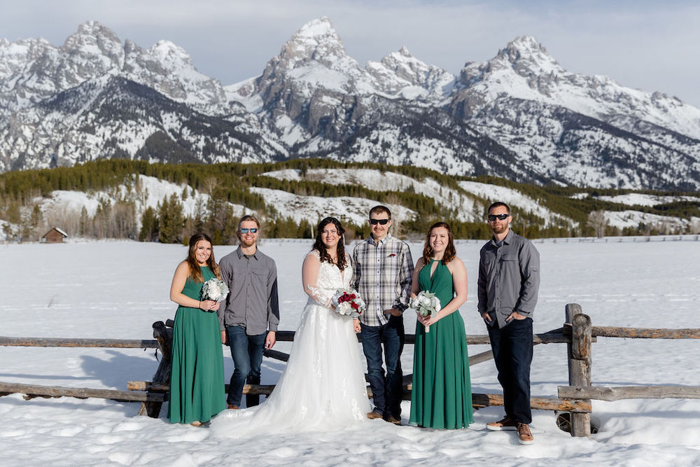 A micro wedding in Grand Teton National Park in the winter | Jamye Chrisman photo