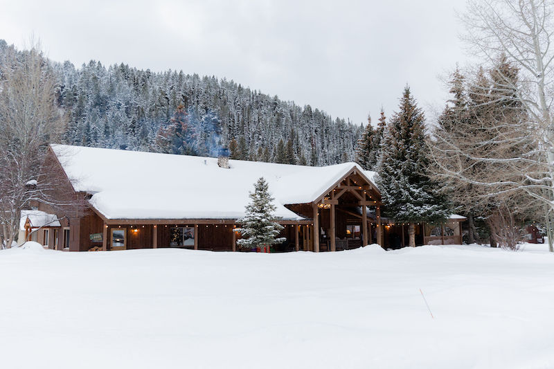 Moose Creek Ranch in Victor, Idaho in the winter